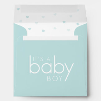 New Baby Boy Little Hearts envelope