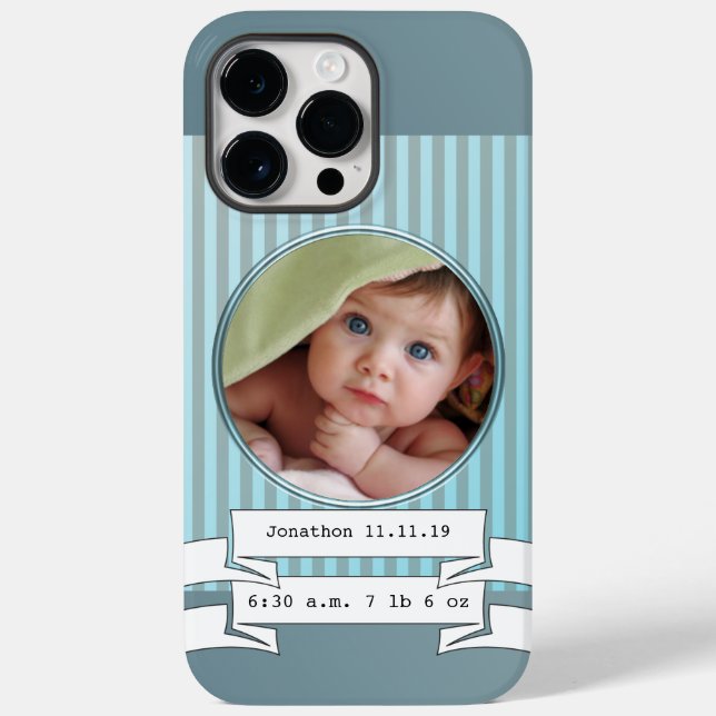 New Baby Boy Photo iPhoneFor Mum or Grandma Case-Mate iPhone Case (Back)