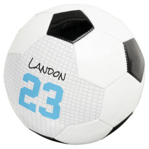 New Baby Boy Soccer Player NAME Birth Year Blue Football