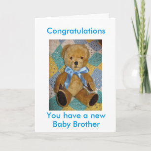 New baby brother card