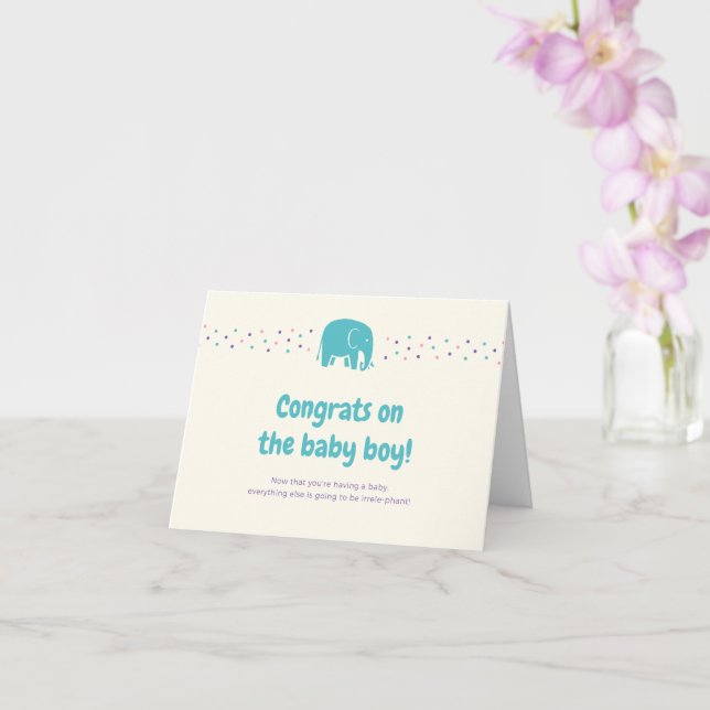New baby card (Orchid)