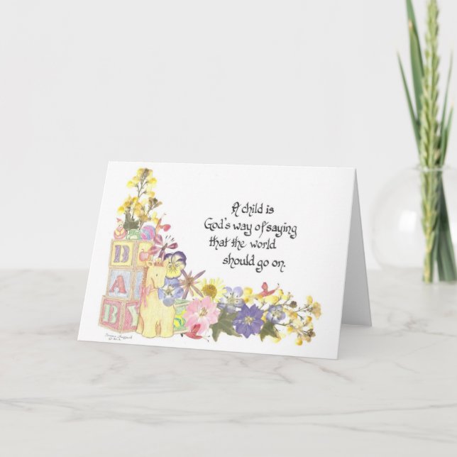 New baby card (Front)