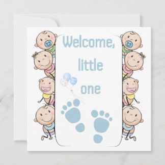 New Baby Card BOY , Welcome new little one