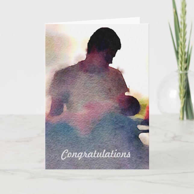 New Baby Card - Dad Congratulations (Front)