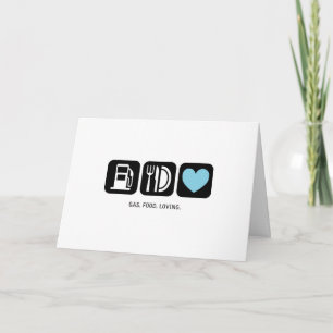 New Baby Card: Gas-Food-Loving (Boy) Card