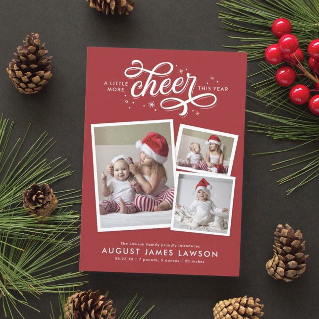 New Baby Christmas Birth Announcement Holiday (Creator Uploaded)