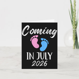 New Baby Coming In July 2026 Funny Baby Shower Boy Card