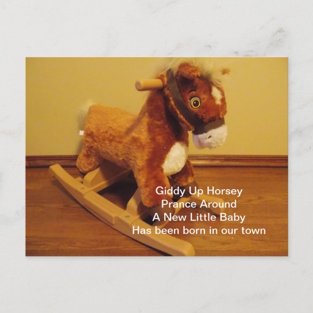 New Baby Congrats Announcement Postcard (Front)