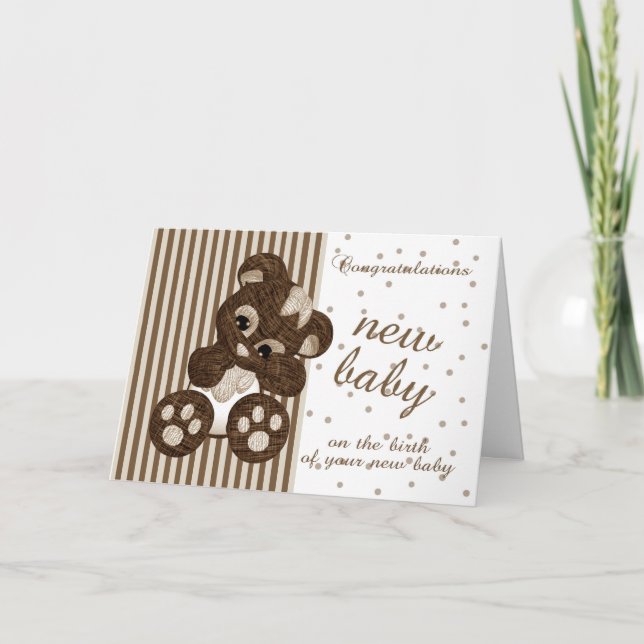 New Baby Congratulations - New Baby Card - Modern (Front)