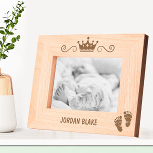  New Baby Crown Name Laser Photo Etched Frames