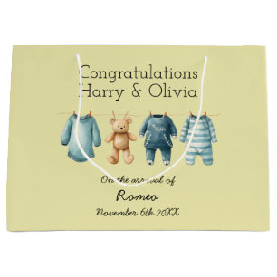 New Baby Customisable Large Gift Bag