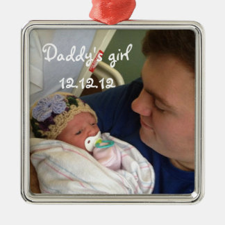 New Baby Daddy's Girl Christmas Ornament
