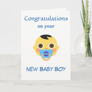 New Baby, Emoji. Card