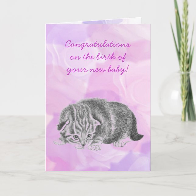 new baby funny greetings card (Front)