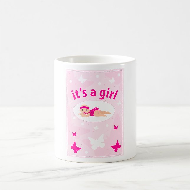 New Baby Girl Announcement Coffee Mug (Creator Uploaded)