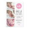 New baby girl announcement/thank you card A5