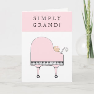 New Baby Girl Congrats Card