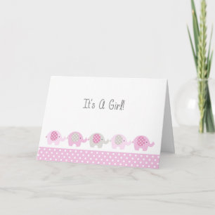 New Baby Girl Congratulations Card