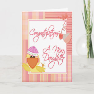 New Baby Girl Congratulations Card