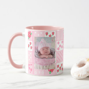 New Baby Girl Customised Photo Coffee Mug