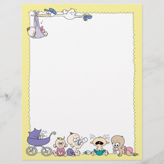 New Baby Letterhead Zazzle.co.uk