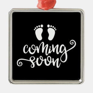 "NEW BABY ON THE WAY" CHRISTMAS ORNAMENT
