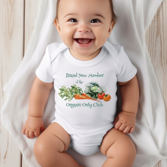 New Baby Organic Only Vegetables Design Bodysuit (Creator Uploaded)