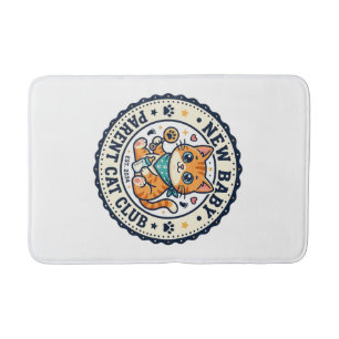 New Baby Parent Cat Cat Mum Gift Idea - New Baby P Bath Mat