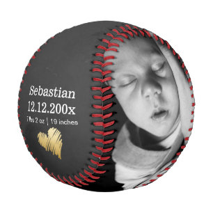 New Baby Personalised One Of A Kind Baseball