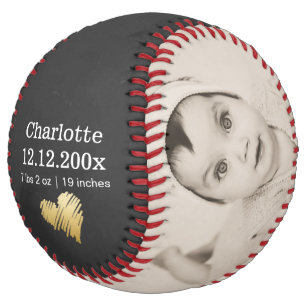 New Baby Personalised One Of A Kind Unique Softball