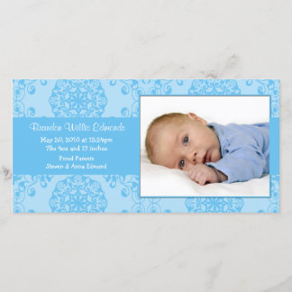 New Baby Photo Announcement Card