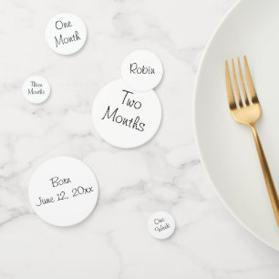 New Baby Photo Captions Baby Shower Table Confetti