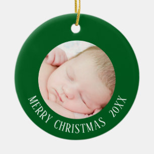 New Baby Photo Christmas Ornament