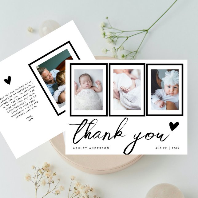 New Baby Photo Gallery Stylish Script Thank You (Creator Uploaded)