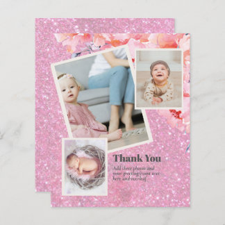 New Baby Photo Thank You Cards Modern Budget