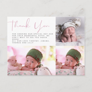 New Baby Photo Thank You Cards Modern Budget