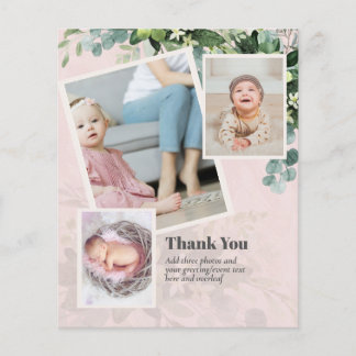New Baby Photo Thank You Cards Modern Budget
