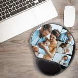 New Baby Picture 4 Photo Collage Gel Mouse Pad<br><div class="desc">Create your own unique mouse pad with 4 of your favourite baby pictures. The photo template is set up to create the picture montage and will display your photos with the main image in portrait and the three remaining photos in landscape format,  framed with a narrow black border.</div>