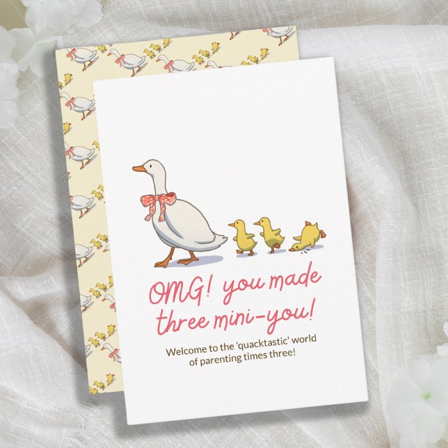 New Baby Playful Ducky Pun Congratulations Card (New Baby Playful Ducky Pun Congratulations Card)