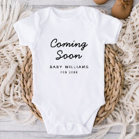 New Baby Pregnancy Announcement Baby Bodysuit
