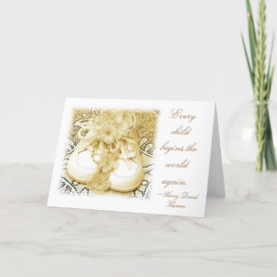 New baby shoes announcement