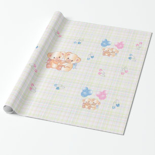 New Baby Teddy Bears Wrapping Paper