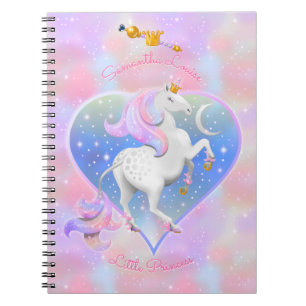 New Baby Unicorn Spiral Photo Notebook