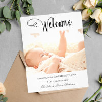 New baby welcome photo birth budget announcement