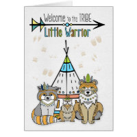 New Baby Welcome to the Tribe Little Warrior