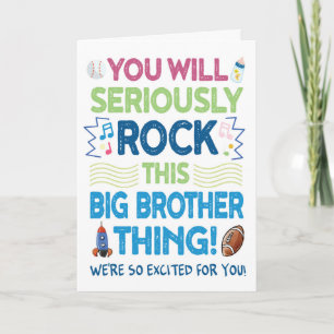 New Baby You'll Rock This Big Brother Thing! Card