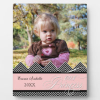 New Baby Zig Zag Chevron Modern Personalised Photo