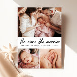 New Babys First Christmas Birth Announcement Photo<br><div class="desc">Embrace the holiday spirit with this endearing Christmas baby announcement card. Showcasing tender family moments and the serene beauty of a newborn, this design captures the heart's true essence of the season. "The more the merrier" sentiment shines through, celebrating the addition of a new family member. This minimalist yet poignant...</div>