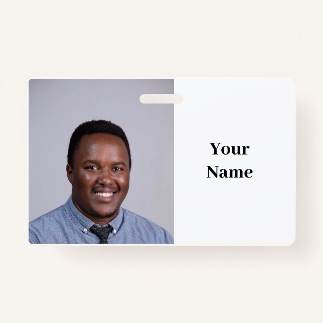 NEW! Badge - Horizontal - Custom ID Badge (Back)