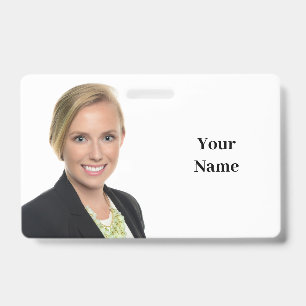 NEW! Badge - Horizontal Retractable - Custom ID Badge